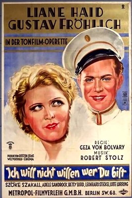 Picture of ICH WILL NICHT WISSEN, WER DU BIST (I Do Not Want to Know Who You Are) (1932)  * with switchable English subtitles *