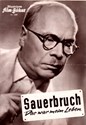 Picture of SAUERBRUCH – DAS WAR MEIN LEBEN FILM PROGRAM  (1954)