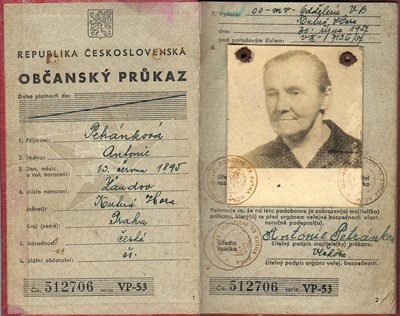 Picture of CZECHOSLOVAKIA:  IDENTITY CARD  (Kutna Hora - 1957)  (# 5069)