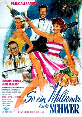 Bild von SO EIN MILLIONÄR HAT’S SCHWER  (1958)  * with switchable English subtitles *