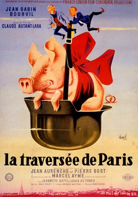 Picture of ZWEI MANN, EIN SCHWEIN UND DIE NACHT VON PARIS  (1956)