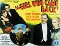 Picture of TWO FILM DVD:  THE GIRL WHO CAME BACK  (1935)  +  GIRLS CAN PLAY  (1937)