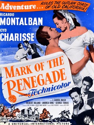 Picture of THE MARK OF THE RENEGADE  (1951)  * with English and French audio tracks *